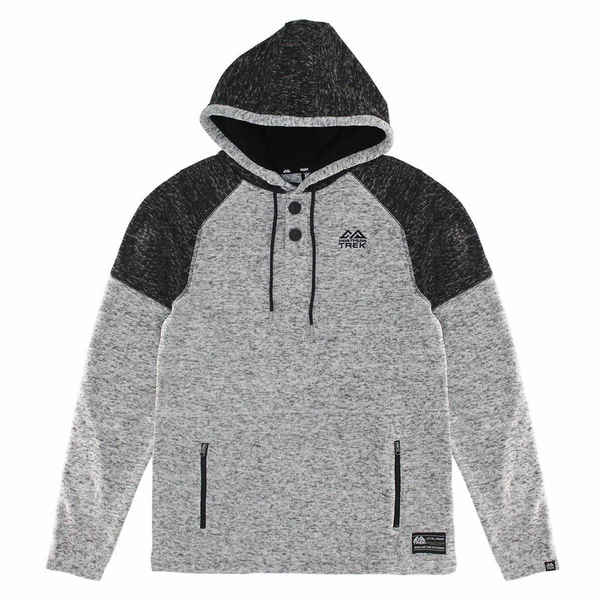 NORTHERN TREK TWISTED 3/4 BUTTON DOWN JACKET-Him and her coats-www.Shopthatapp.com-Size:L-Color:Grey-Fashion Hub Club