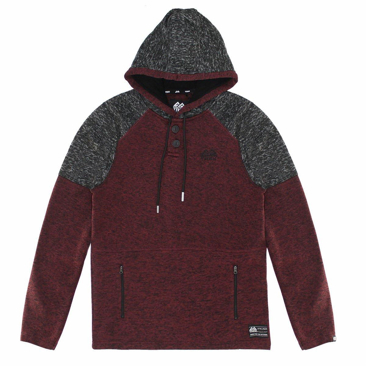 NORTHERN TREK TWISTED 3/4 BUTTON DOWN JACKET-Him and her coats-www.Shopthatapp.com-Size:M-Color:Wine-Fashion Hub Club
