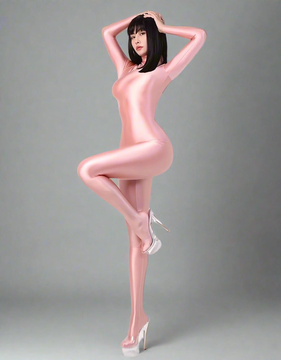 Spandex Nylon Full Bodysuit Back Zipper Zentai Shinny Cosplay Jumpsuit - www.Shopthatapp.com