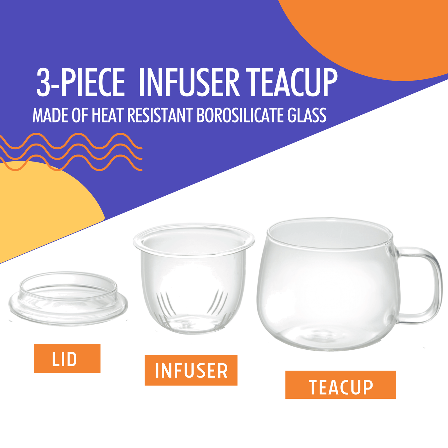Orange Pekoe Loose Tea and Infusion Tea Cup - Tea Gift Set - www.Shopthatapp.com