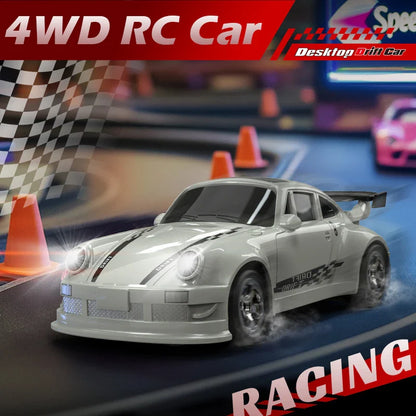 KF20 1:64 4WD Mini RC Drift Car - Desktop Racing, LED Lights, Type-C Charging - www.Shopthatapp.com