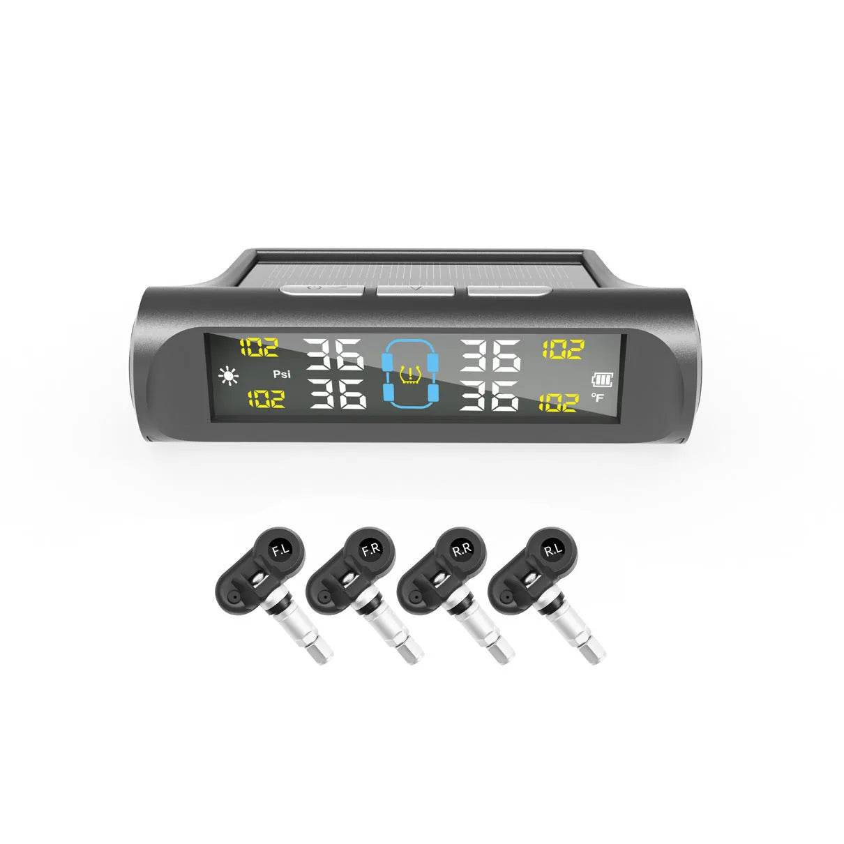 Automobile Vehicle Intelligent Power USB Tire Pressure sensor Monitoring System - www.Shopthatapp.com