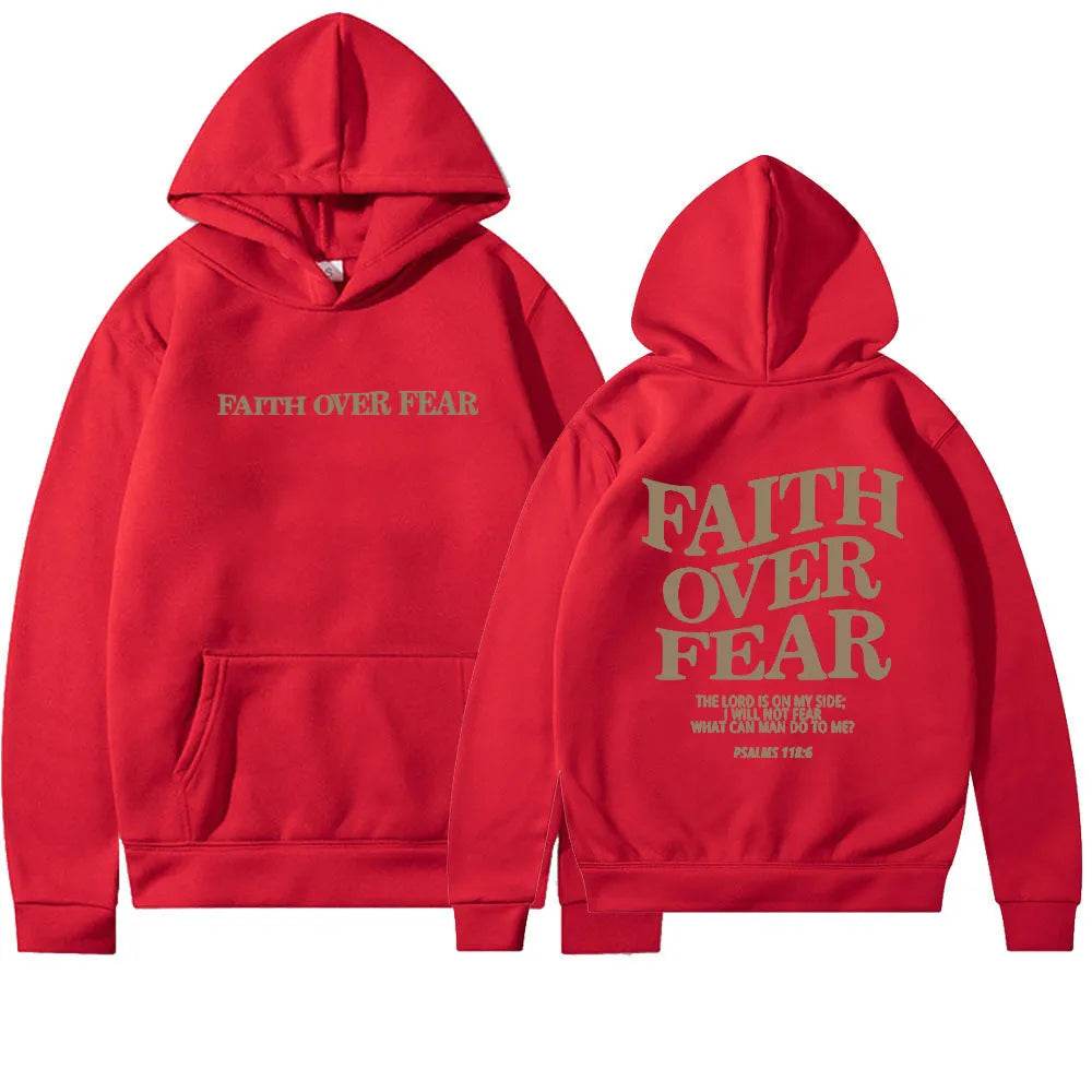 New Hoodie Faith Fear Men's And Women's Printed Sweatshirt’s - www.Shopthatapp.com