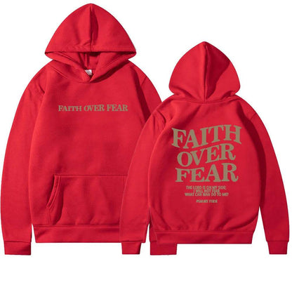 New Hoodie Faith Fear Men's And Women's Printed Sweatshirt’s - www.Shopthatapp.com