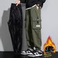 Plus Size Men's Workwear Bag Fall Loose Tappered Cargo Pant trouser - www.Shopthatapp.com