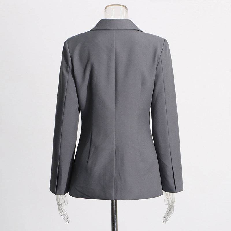 V-neck Lace-up Single-breasted Design Blazer For Women - www.Shopthatapp.com