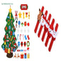 DIY Felt Christmas Tree New Year Toddler Kids Handmade Gift Toys Door Wall Hanging Ornaments Holiday Party Home Decor Set - www.Shopthatapp.com