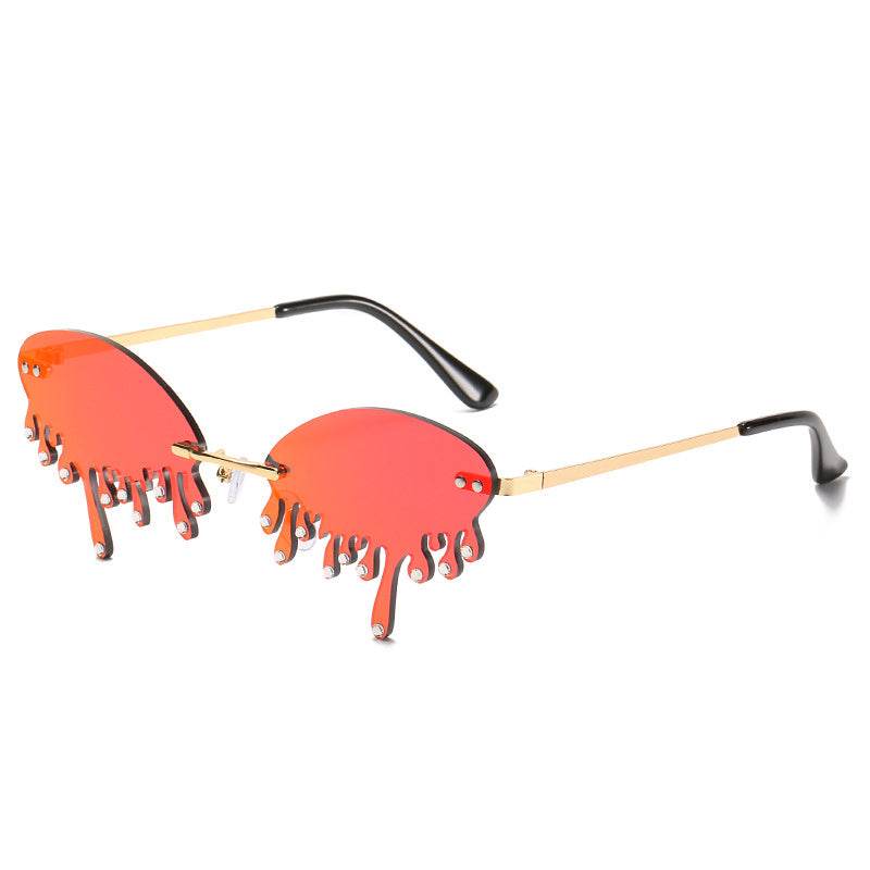 Sunglasses Personality Tear-shaped Visor Glasses - www.Shopthatapp.com