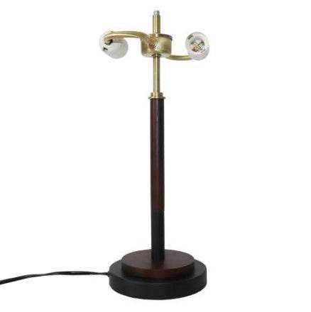 High Quality Hotel European Modern Bed Side Nightstand Decorative Led Table Desk Lamp, Cosmiclume Black Umbrella Shaped Table Lamp - Walnut - Bronze 110V - www.Shopthatapp.com