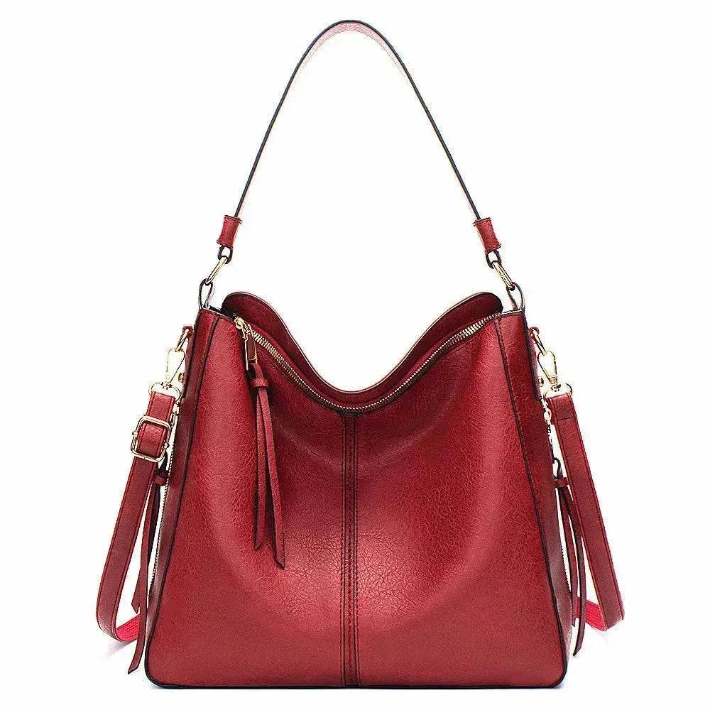 Women High Capacity PU Leather Handbags Fashion Commuting Crossbody Shoulder Hand Bag Shopping Totes - www.Shopthatapp.com