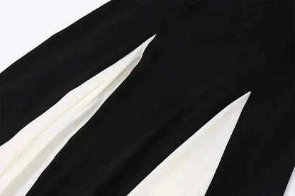 Luxury Women Sleeveless Color Contrast Sling Dress for Wedding Cocktail Evening Party events - www.Shopthatapp.com