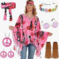 Tie Dye Cloak Costume Halloween Party Clothing Suit - www.Shopthatapp.com