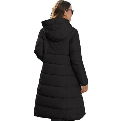 Mid Length Cotton Padded Hoodie Puffer Winter Jacket for women - www.Shopthatapp.com