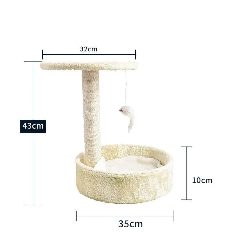 Cat Climbing Frame Litter Tree Integrated Grab - www.Shopthatapp.com
