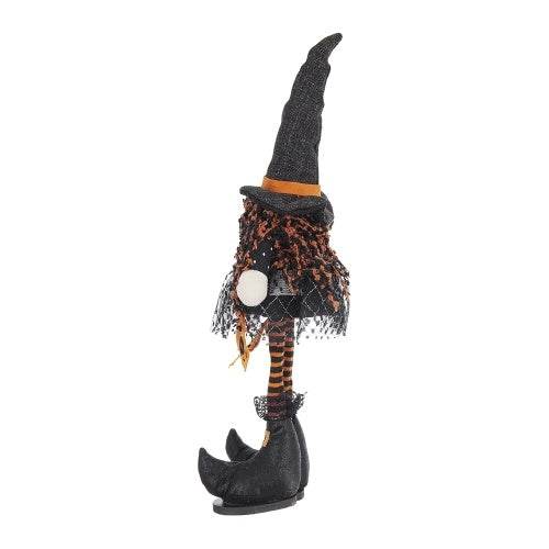 8.3x5x24 Fabric Standing Gnome W Orange Banner  Spring Body, For Halloween Decor - www.Shopthatapp.com
