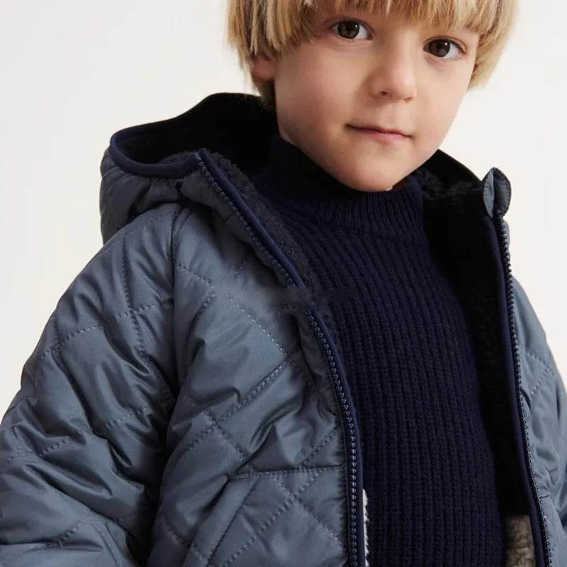 Children's Double-sided Wear Hooded Cotton Coat Jacket - www.Shopthatapp.com