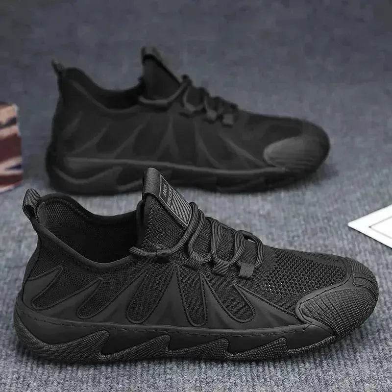 Breathable Mesh Sports Shoes Casual Lace-up Sneakers Men Non-slip Shoes - www.Shopthatapp.com