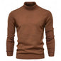 Men's Plain Slim Pullover Polo Sweatshirt Turtleneck Sweater Winter Casual Tops Men - www.Shopthatapp.com