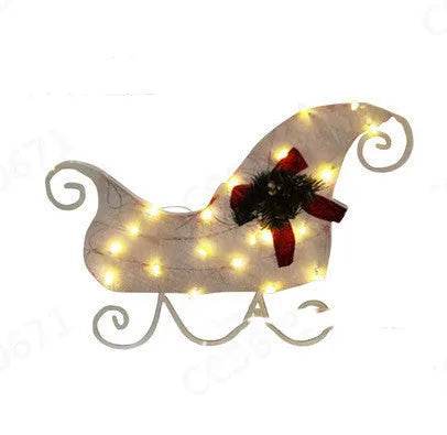 Christmas Scene Decoration With LED Lights Christmas Snowman Ornaments - www.Shopthatapp.com