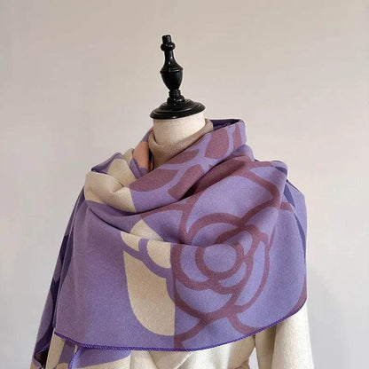 Winter Scarf Women – Soft Imitation Cashmere Warm Knitted Shawl - www.Shopthatapp.com
