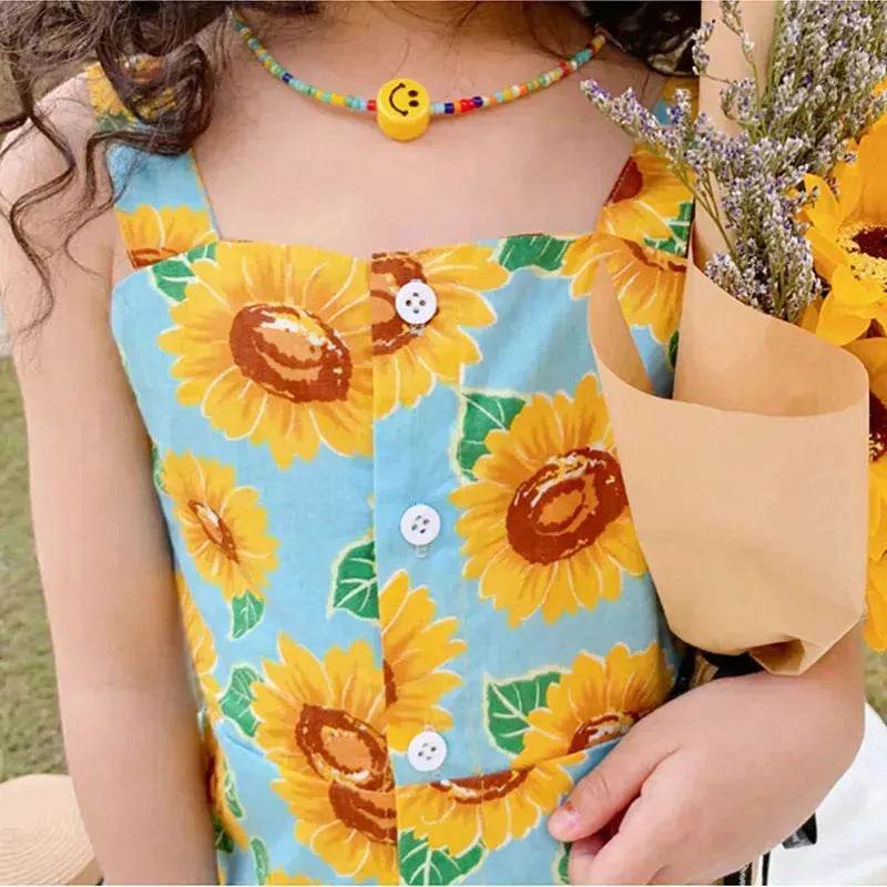 Casual Summer Floral cotton dress for baby girl - www.Shopthatapp.com