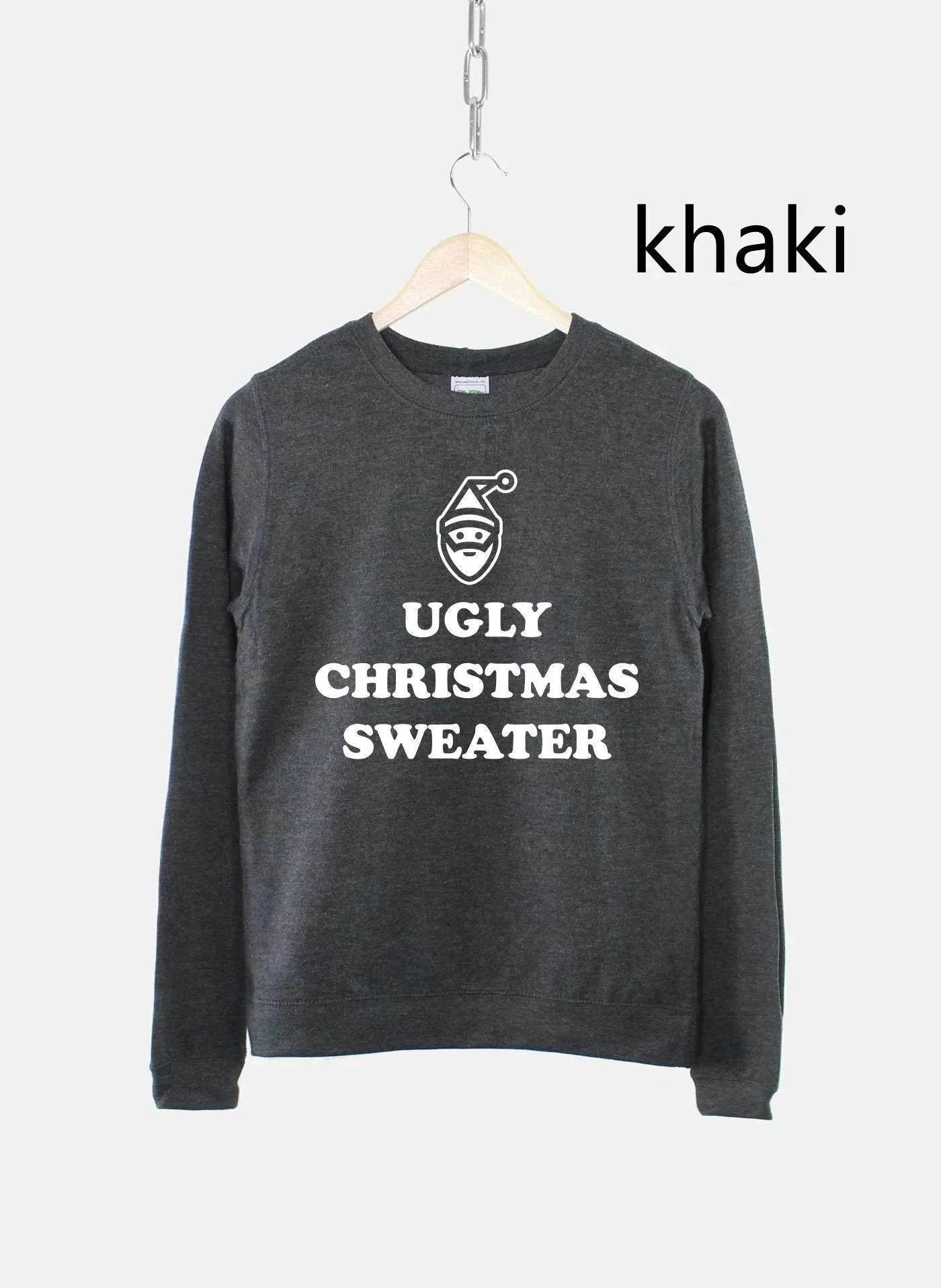 Women's Ugly Christmas Sweater Sweatshirt Bah Humbug Funny - www.Shopthatapp.com