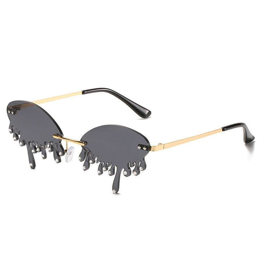 Sunglasses Personality Tear-shaped Visor Glasses - www.Shopthatapp.com