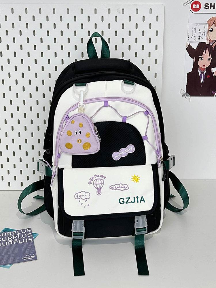 Contrast Colour School Bag – Spacious & Easy Carry - www.Shopthatapp.com