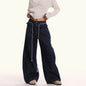 Loose Waist Stitching Small Skirt Baggy Jeans Pant For Men And Women - www.Shopthatapp.com