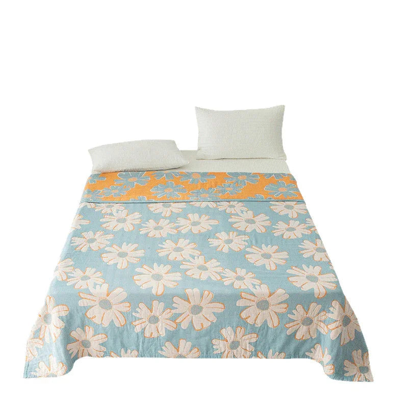 Cotton Four-layer Gauze Towel Blanket Air Conditioning Blanket Thin Duvet - www.Shopthatapp.com
