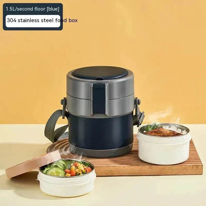 304 Stainless Steel Large Capacity Vacuum Thermal Insulated Lunch Box - www.Shopthatapp.com