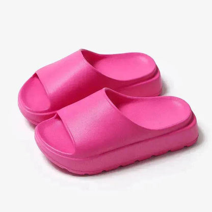 5.5cm Fish Mouth Shoes Floor Bathroom Home Slippers Outdoor Thick Soled Beach Slippers For Women - www.Shopthatapp.com