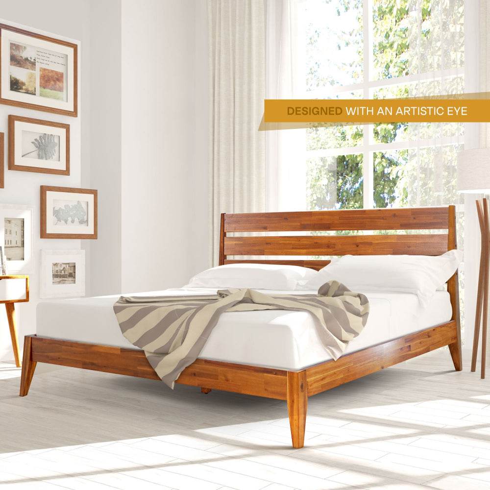 Emery Deluxe Wood Platform Bed Frame - www.Shopthatapp.com