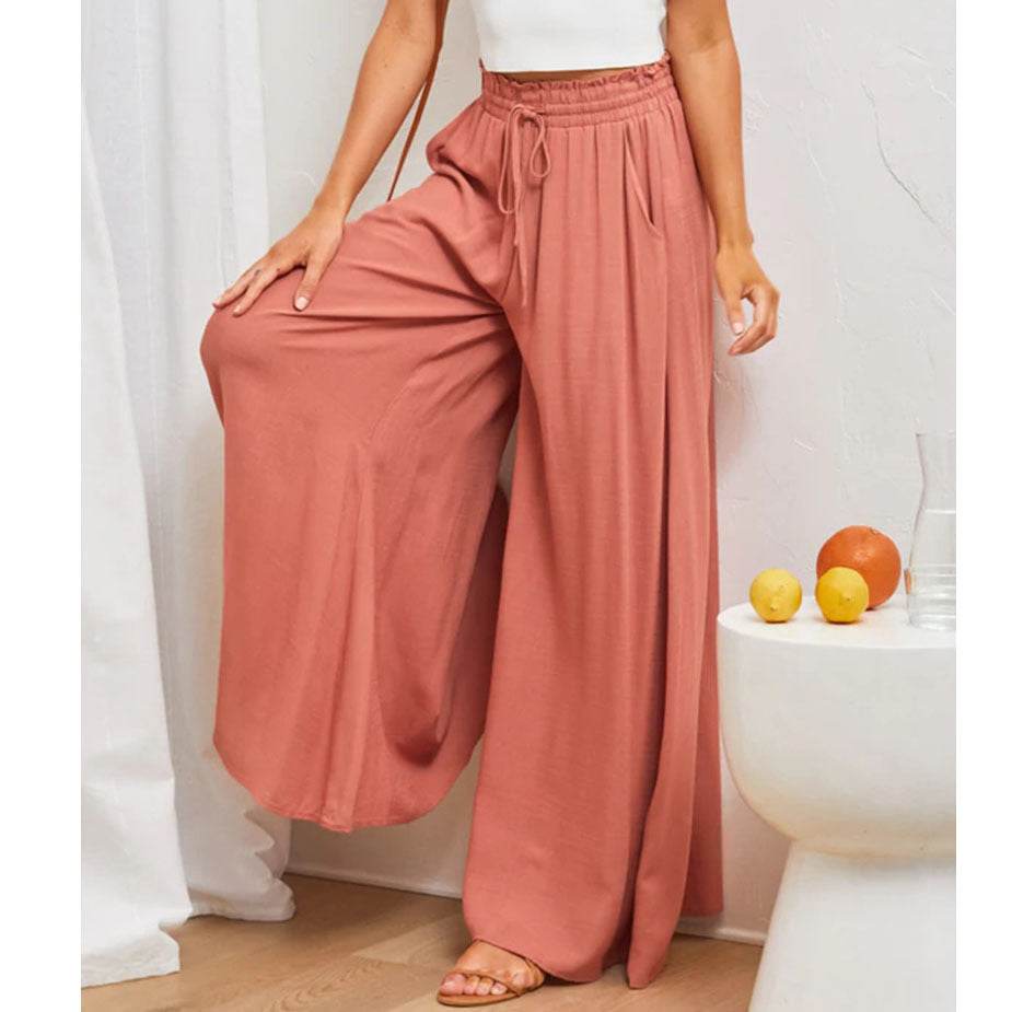 Printed Comfortable Casual High Waist  Wide-leg Floral Palazzo Trousers women - www.Shopthatapp.com
