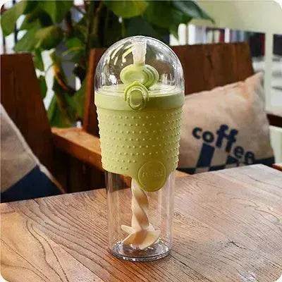500ML Kids Plastic Water bottles Protein Shaker Blender Bottles with straw BPA Free Portable Sport My Water bottles - www.Shopthatapp.com