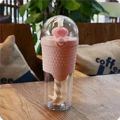 500ML Kids Plastic Water bottles Protein Shaker Blender Bottles with straw BPA Free Portable Sport My Water bottles - www.Shopthatapp.com