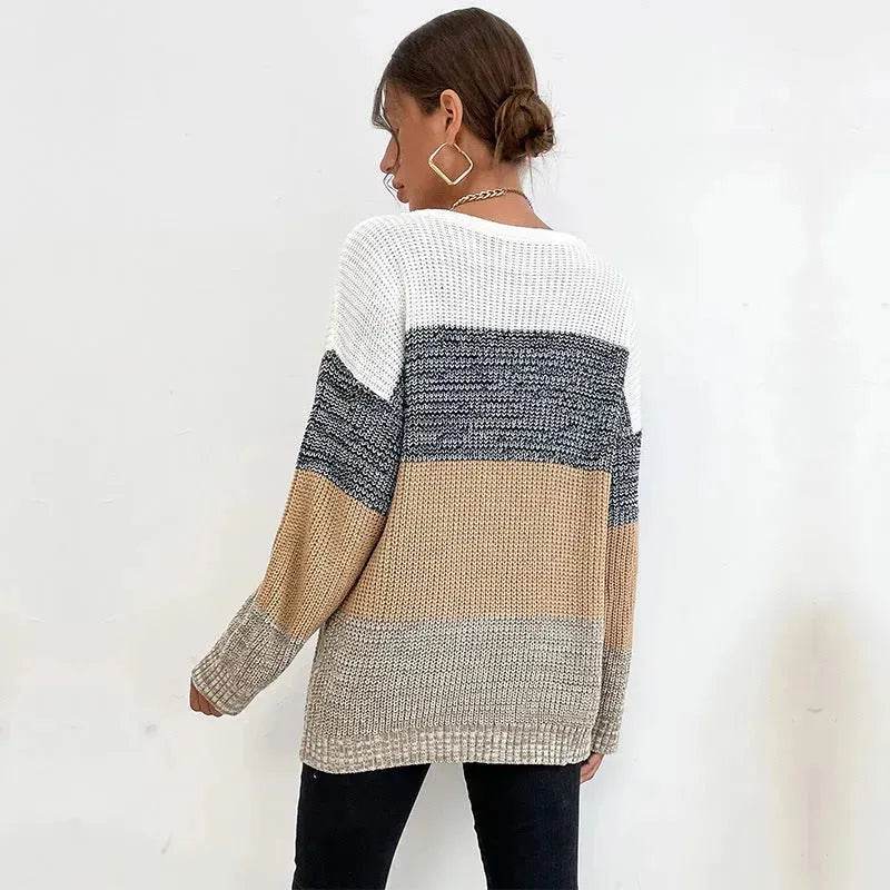 Winter Jacquard Knitted Pullover Sweater Tops for Women - www.Shopthatapp.com