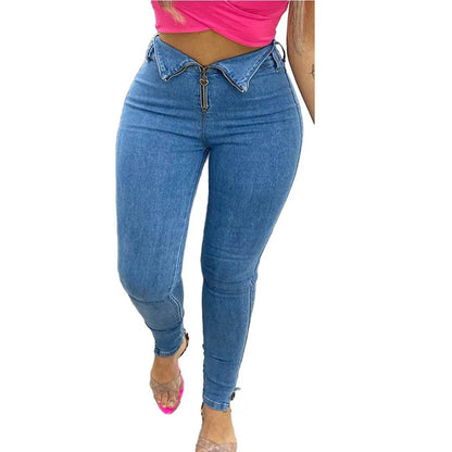 Fashion casual jeans with jeans - www.Shopthatapp.com