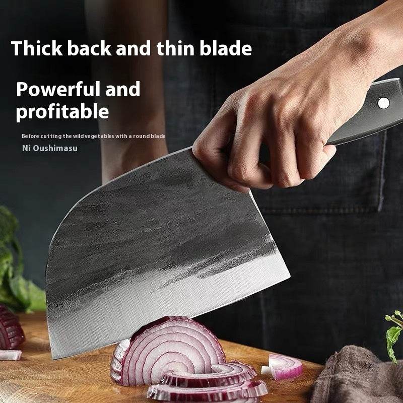 Hand-forged Kitchen Slicing Knife Dedicated For Chefs Cleaver Stainless Steel - www.Shopthatapp.com