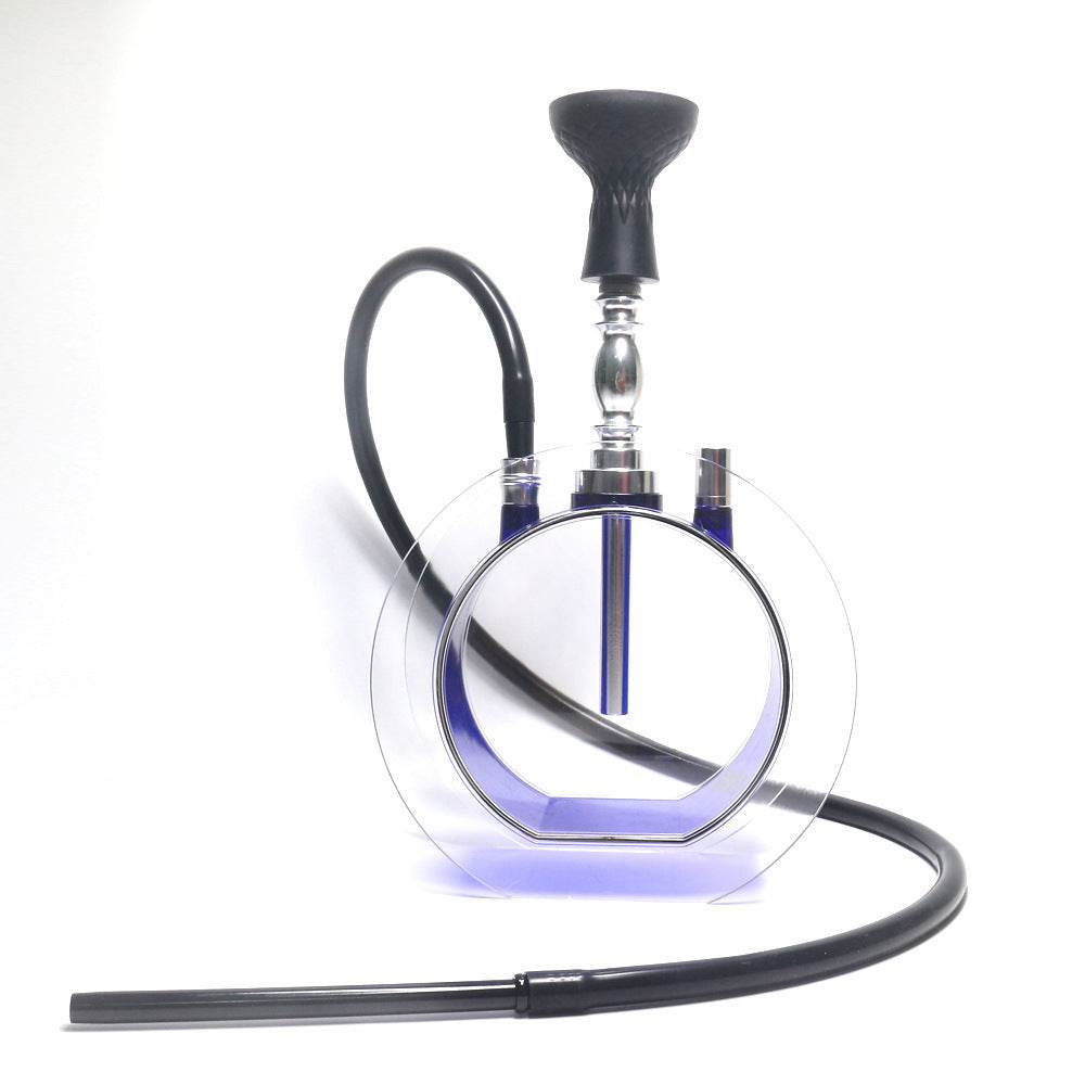 Acrylic round pot hookah set - www.Shopthatapp.com