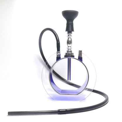 Acrylic round pot hookah set - www.Shopthatapp.com