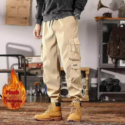 Casual Sports Loose Ankle-banded Versatile Cargo pant trouser Men - www.Shopthatapp.com