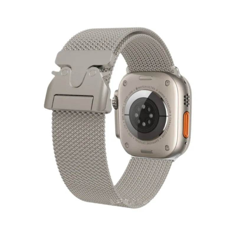 24mm Milan Titanium Watch Strap Suitable For Apple iwatch Smartwatch - www.Shopthatapp.com