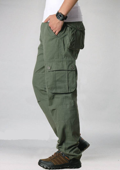 Multi-pocket Men's Casual Loose Labor Protection Cargo Pants - www.Shopthatapp.com