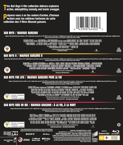 Bad Boys Ultimate Collection (Bad Boys (1995) / Bad Boys II / Bad Boys for Life / Bad Boys: Ride or Die) - Blu-Ray - www.Shopthatapp.com