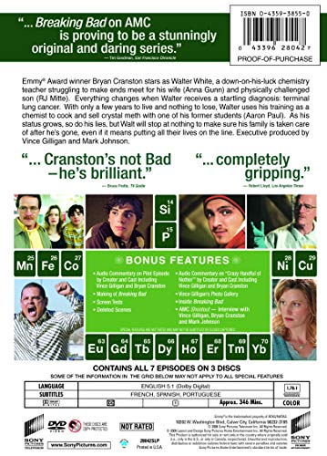 Breaking Bad: The Complete First Season - DVD (Used) - www.Shopthatapp.com