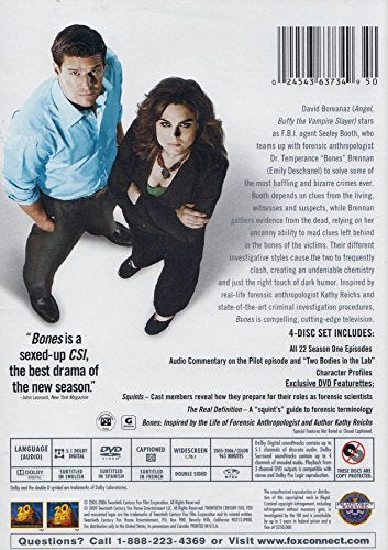 Bones: The Complete First Season - DVD (Used) - www.Shopthatapp.com