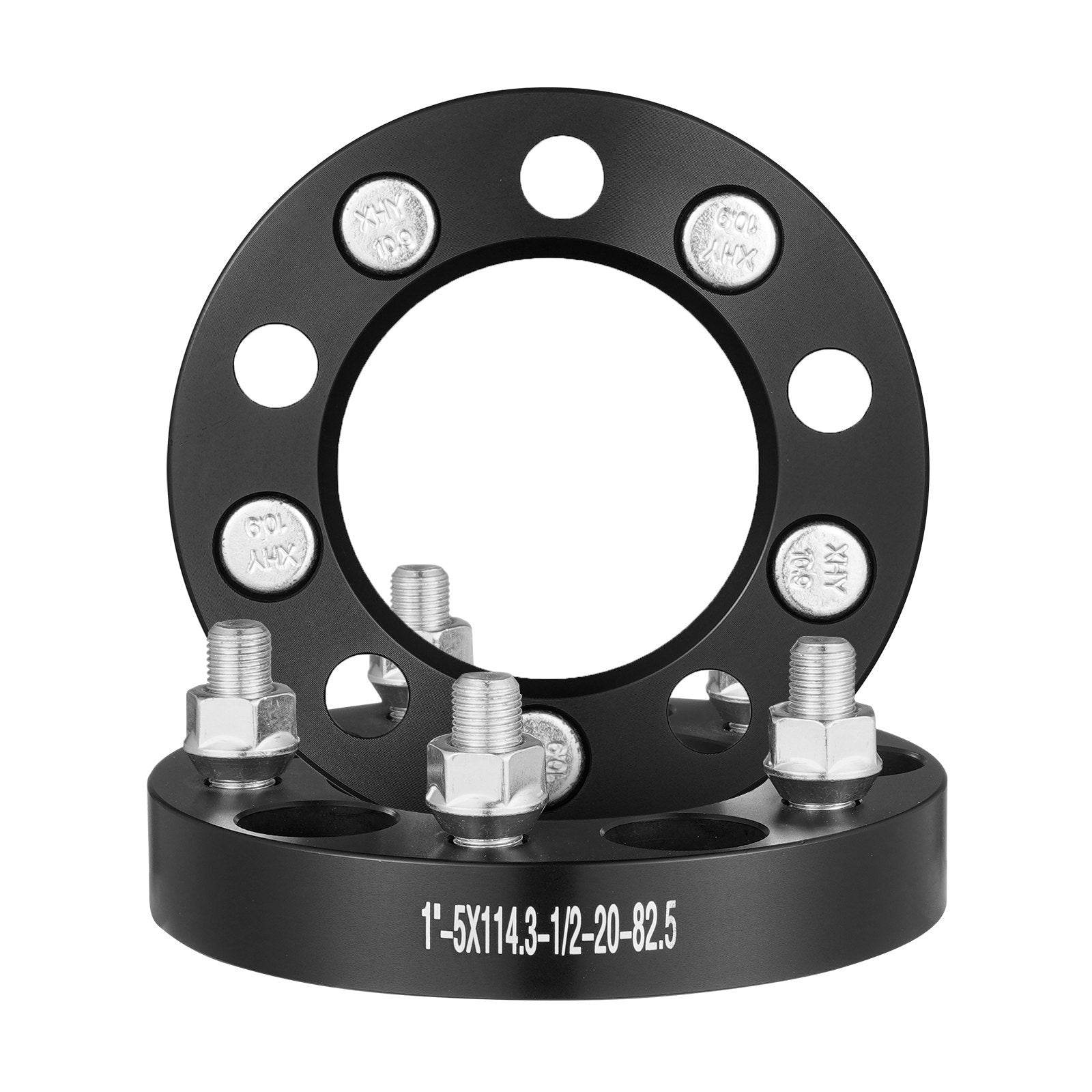Wheel Spacers Wheel Adapters 5 Lug Forged Spacer 4 PCS Black - www.Shopthatapp.com