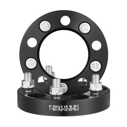 Wheel Spacers Wheel Adapters 5 Lug Forged Spacer 4 PCS Black - www.Shopthatapp.com
