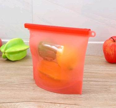 Reusable Silicone food storage bag vacuum sealed bag - www.Shopthatapp.com